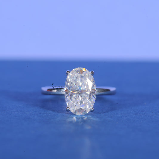 Oval Solitaire Lab Grown Engagement Ring to Capture Your Love
