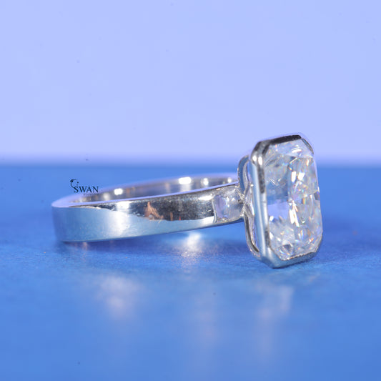 2.5CT Radiant Cut Lab Grown Diamond Proposal Ring For Women