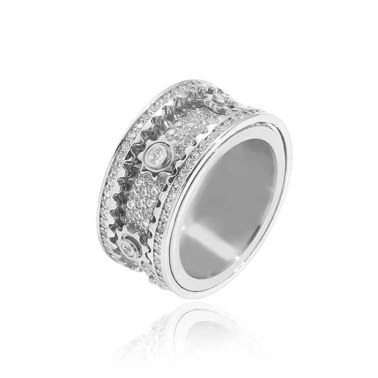 High Quality Fine Jewellery Hip Hop original Moissanite Ring Available In 925 Sterling Silver For Unisex Fashion Jewelry
