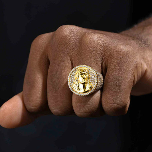 Religious Hip Hop 925 Sterling Silver Fully Iced Out with Round Brilliant Cut original Moissanite vvs Diamonds