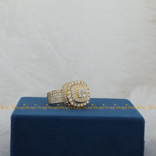 Hot Selling Pass Diamond Tester Hip Hop Jewelry 925 Sterling Silver VVS Round lab diamond Ring For Men Iced Out Jewelry