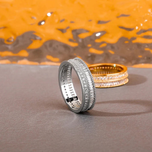 Latest Design Hip Hop Moissanite Diamond VVS Quality original Diamond Party Wear 925 Sterling Silver Ring for Men Women