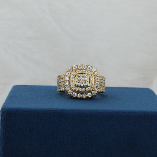 Hot Selling Pass Diamond Tester Hip Hop Jewelry 925 Sterling Silver VVS Round lab diamond Ring For Men Iced Out Jewelry