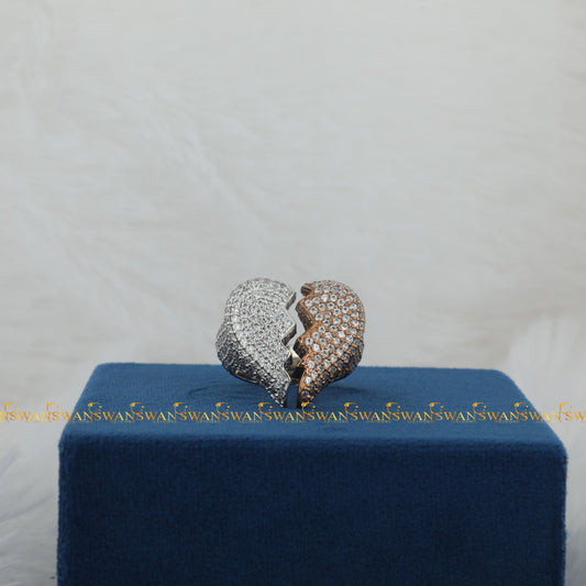 Hip Hop Fully Iced Out Labgrown Diamond Studded Custom Fine Rings For Unisex 925 Sterling Silver Fashion Game Jewelry Cccessory