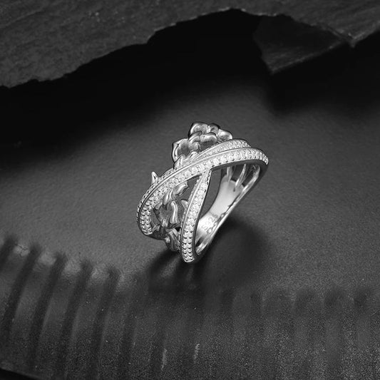 Hip Hop Personalized Iced Out Moissanite original Round Brilliant vvs Diamond 925 Silver Men's Ring For Unisex