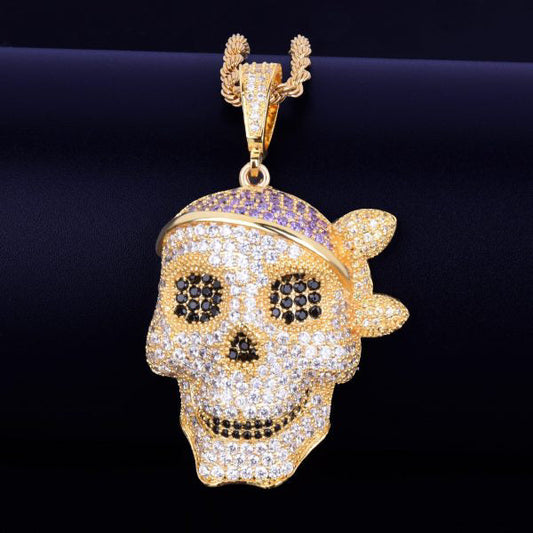 Skull Hip Hop Diamond Pendant VVS moissanite diamond Luxury Pendant