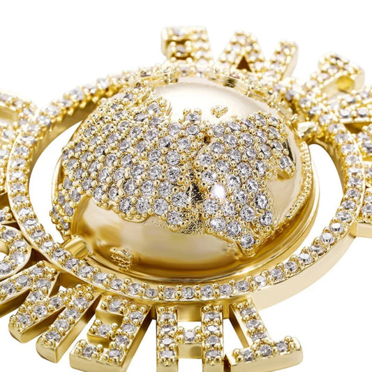 Customized Iced Out Silver Fine Jewelry Pendants with High Quality Moissanite Diamond