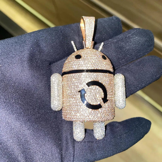 Personalized Custom Hip Hop Pendent 925 Sterling Silver Pendants Pass Tester VVS Moissanite Diamond Ice Out