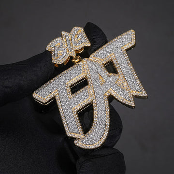 Custom Letter Pendant High Quality Moissanite Hip Hop fine Pendants by swandiamond
