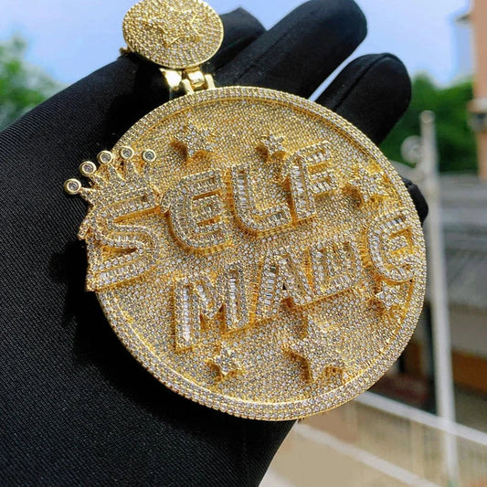 Custom Iced Out Letter Pendant Luxury Design 925 Sterling Sliver Hip Hop Pendant by swandiamond