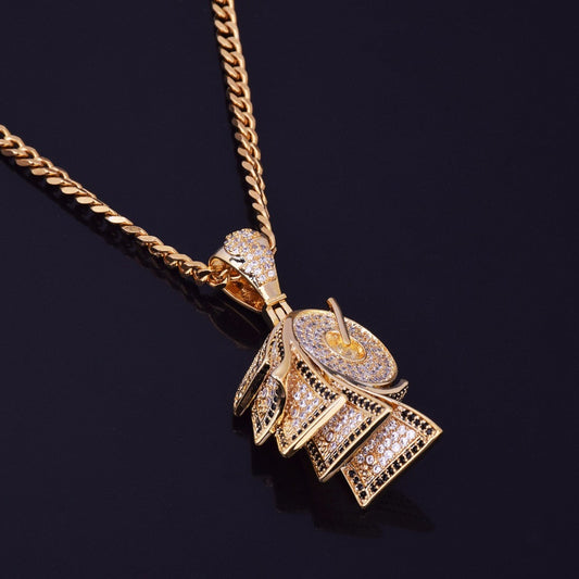 Iced Out Golden Wipe Pendant Moissanite Hip Hop Pendant Men by swandiamond