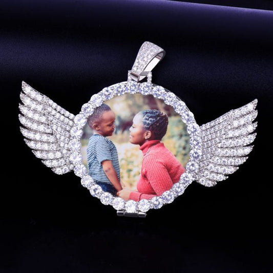Latest Design Hip Hop Pendants With Round Brilliant Cut Diamond Custom Charm Moissanite Sterling Silver