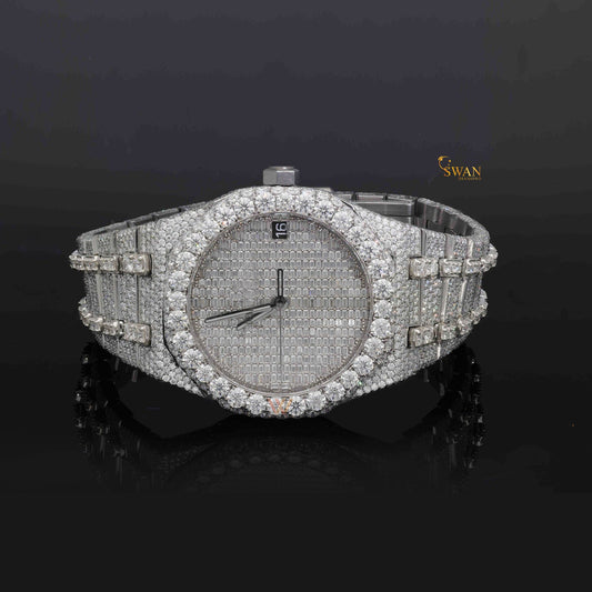 Dazzling Diamond-Encrusted Audemars Piguet Royal Oak: The Pinnacle of Horological Artistry & Brilliance by SwanDiamond