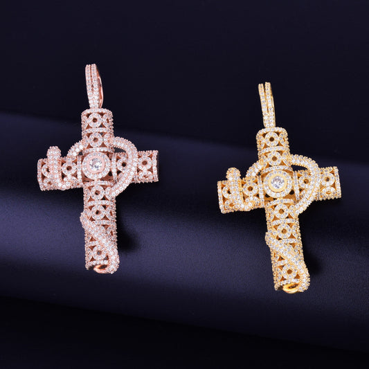 Design Your Dream Jesus Cross Pendant With Clarity Moissanite Set in Stunning 925 Sterling Silver A Timeless Piece