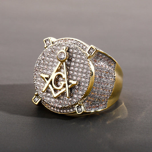 Designer Lab Grown vvs Clarity Diamonds Studded In 925 Sterling Silver Hip Hop Ring For Men