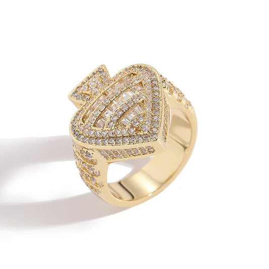 High Quality Iced Out Pass Diamond Testing Real Lab Grown Diamond Personalized Letter Men's Hip Hop 925 Silver Ring