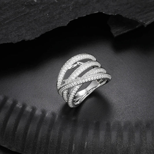 Hip Hop 925 Sterling Silver Original Moissanite Diamond Ring Gifting for Him Fashion Jewellery from India
