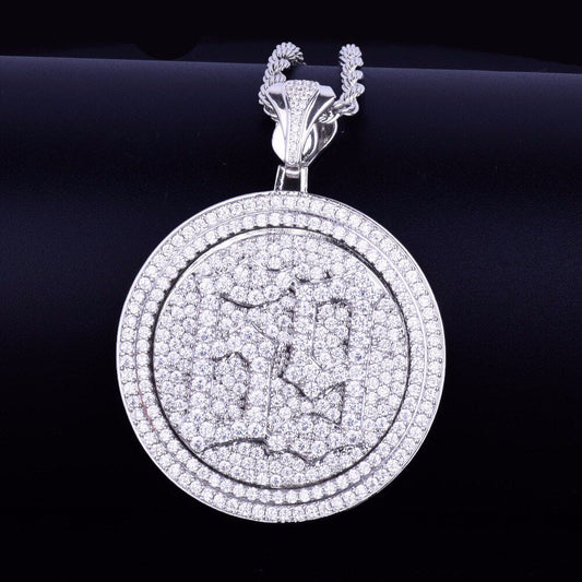 Hip Hop Jewelry Mens Iced Out Custom  69 Number Pendant 925 Sterling Silver Moissanite Diamond