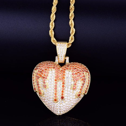S925 Sterling Silver Romantic Heart Pendant For You Loved Ones Made by swandiamond