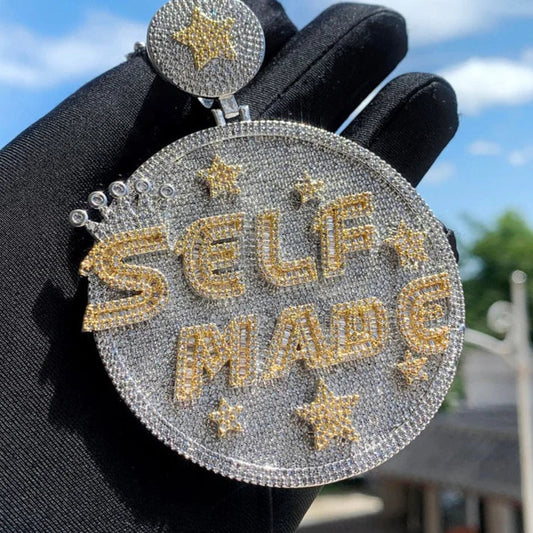 Custom Iced Out Letter Pendant Luxury Design 925 Sterling Sliver Hip Hop Pendant by swandiamond