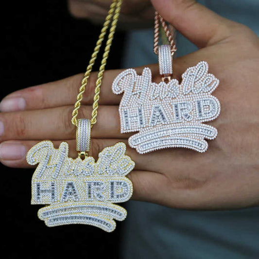 Custom Hip Hop Pendant D Color Moissanite Letter Logo lnitial Charm Pendants